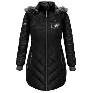 ActionHeat Philadelphia Eagles Women's Long Puffer Battery Heated Jacket